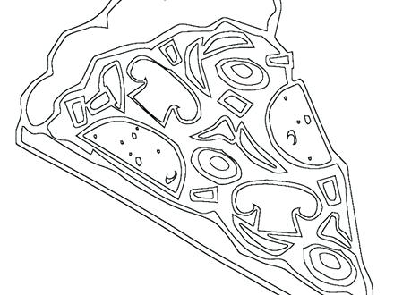 440x330 Trend Pizza Coloring Pages Fee The Best Food Slice Page Cookie