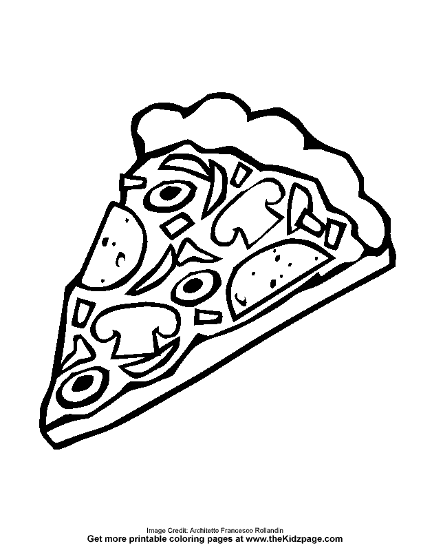 628x796 Free Printable Pizza Coloring Pages Slice Of Pizza Free Coloring
