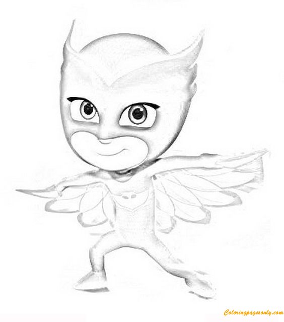 564x639 32 Best Pj Masks Coloring Pages Images