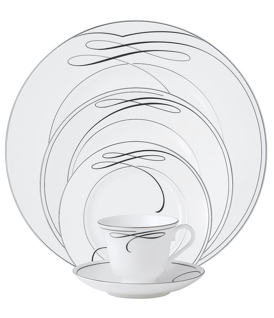 880x1020 Waterford Ballet Ribbon China 5 Piece Place Setting Dillards