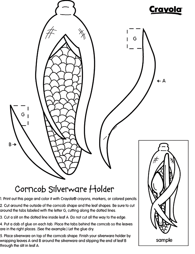 625x815 Corn Place Setting Crayola.co.uk