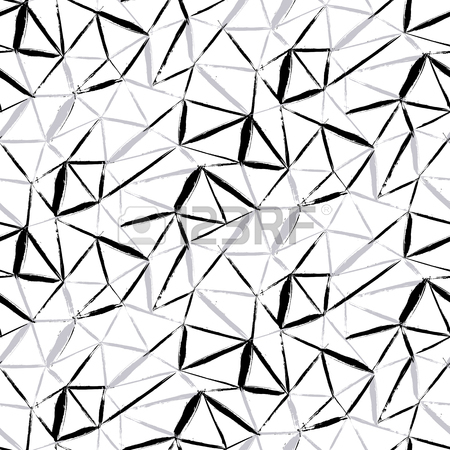 450x450 Vector Seamless Bold Plaid Pattern With Thin Diagonal Brushstrokes