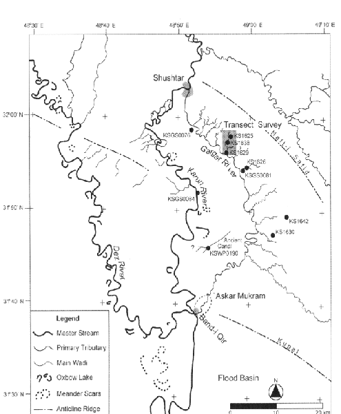 495x601 Map Of Study Area On The Eastern Khuzestan Plains.