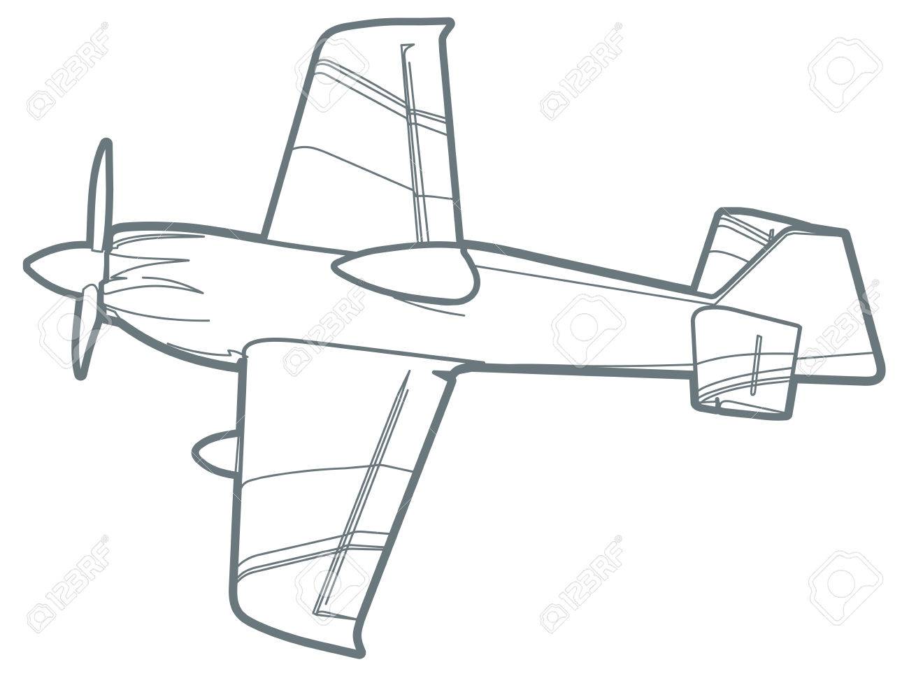 Plane Outline Drawing at GetDrawings | Free download