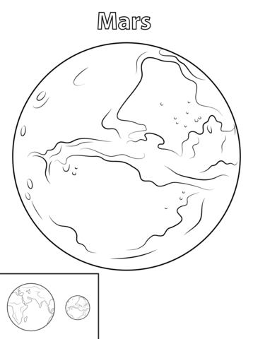 358x480 Mars Planet Coloring Page Free Printable Coloring Pages