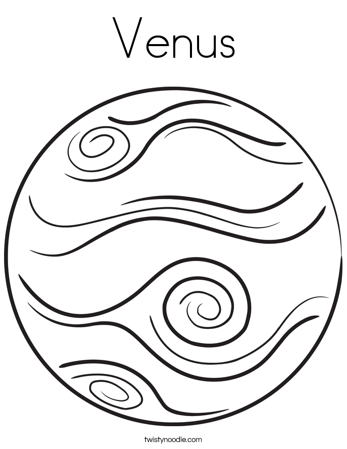 685x886 Gallery For Gt Venus Planet Coloring Pages Planeten +