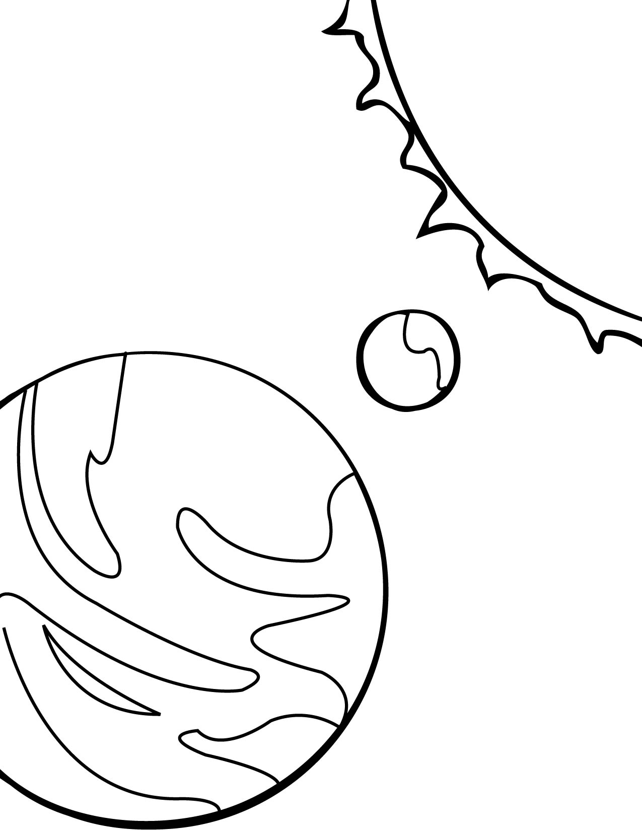 1275x1650 Solar System Coloring Pages