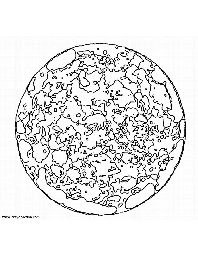 790x1025 Venus Coloring Pages Planets Coloring Page For Kids
