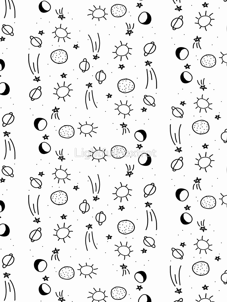 750x1000 Stars Amp Planets Drawing Graphic T Shirt By Lightfulfoxtrot