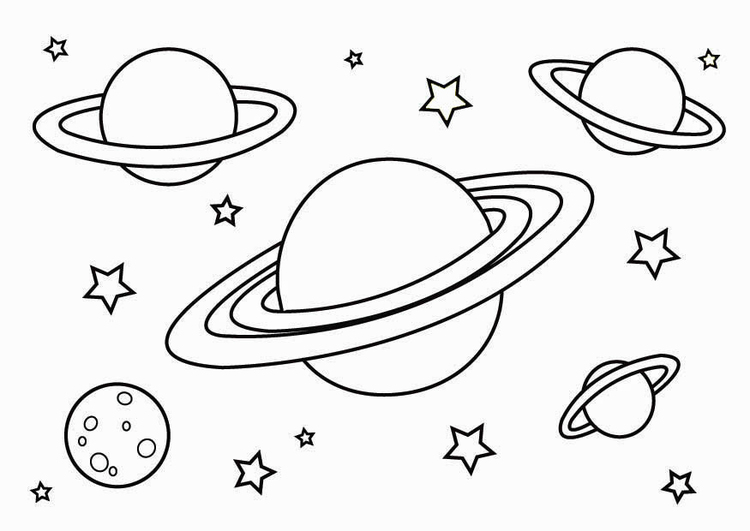 750x531 Coloring Page Planets