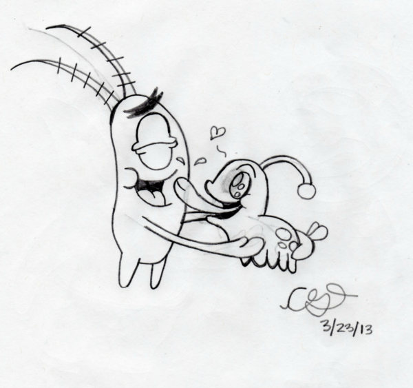 600x563 Plankton And Spot By Squiddykins