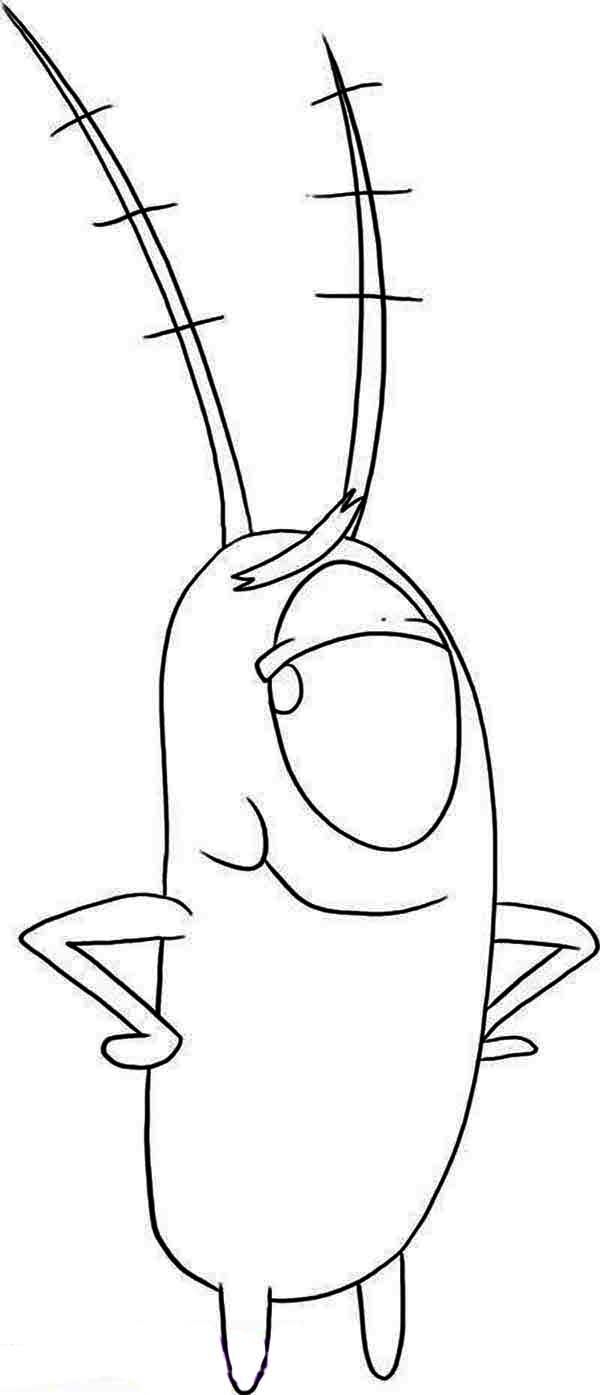 600x1395 How To Draw Plankton Coloring Page