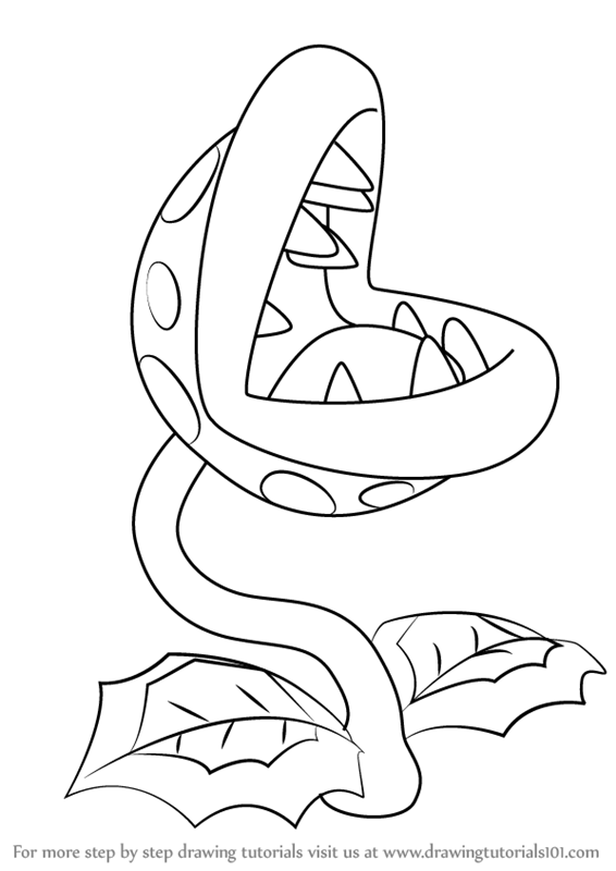 566x800 Learn How To Draw Piranha Plant From Super Mario (Super Mario