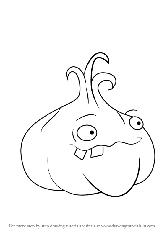 565x800 Learn How To Draw Garlic From Plants Vs. Zombies (Plants Vs