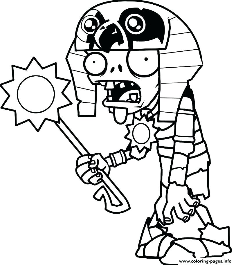 813x913 Plants Vs Zombies Coloring Pages 18 Packed With Plants Vs Zombies