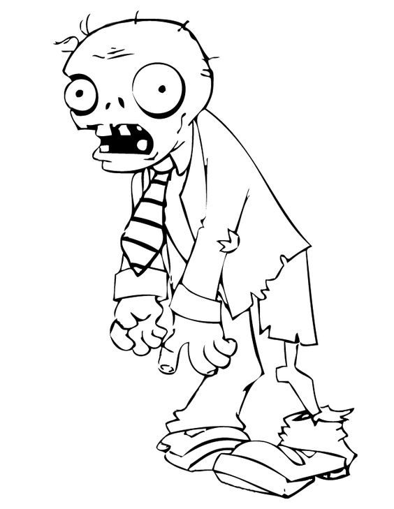 564x729 Plants Vs Zombies S Coloring Page Free Download