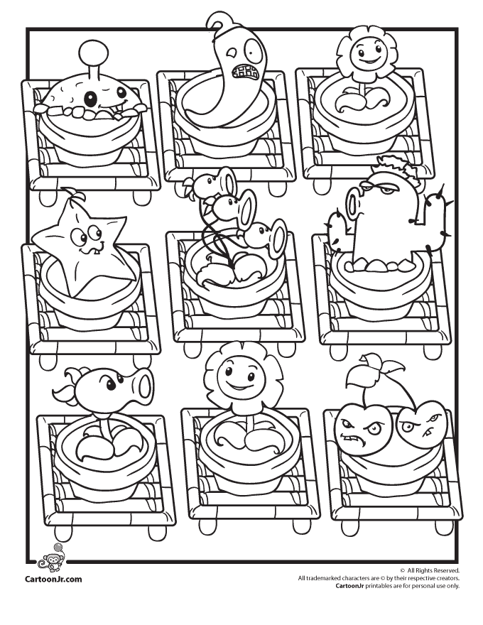 680x880 Plants Vs. Zombies Coloring Pages Plants Vs Zombies Zen Garden