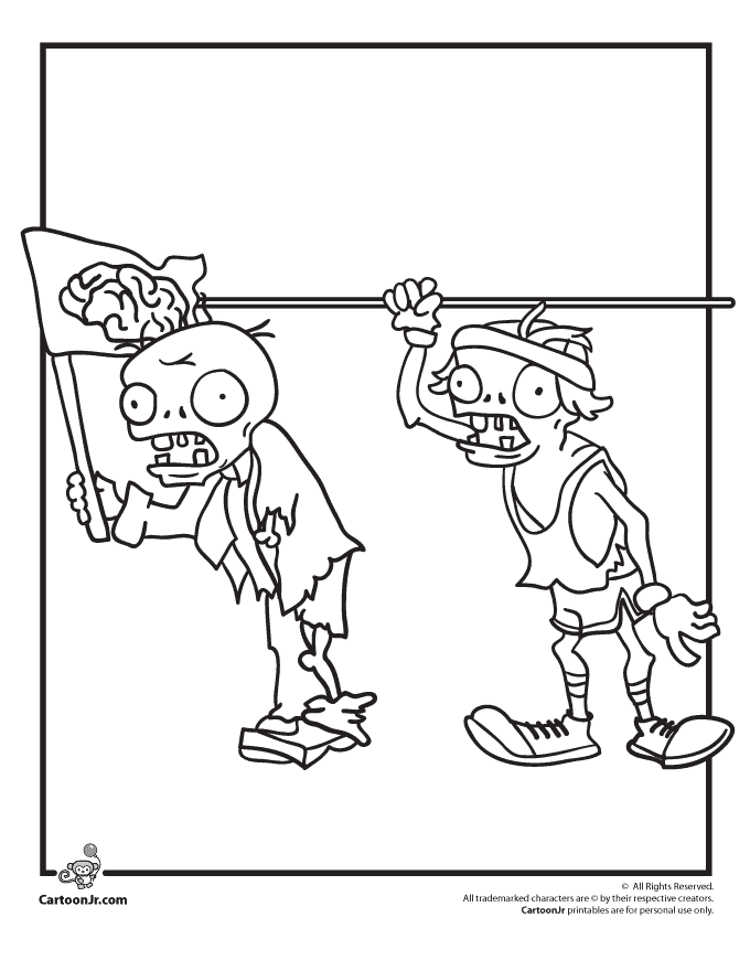 680x880 Plants Vs Zombies Zombie Characters Coloring Page Cartoon Jr
