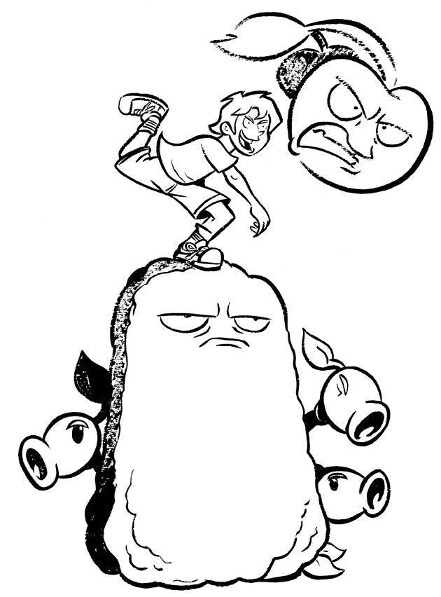 630x852 Plants Vs. Zombies Watercolors Nate