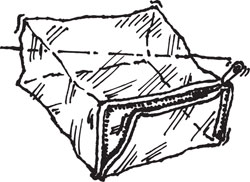 250x182 Clear Plastic Zippered Storage Bag