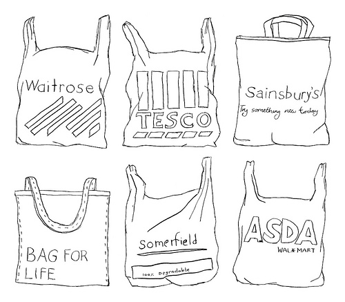 500x437 Make Do Amp Mend Plastic Bag Embroidery Pattern