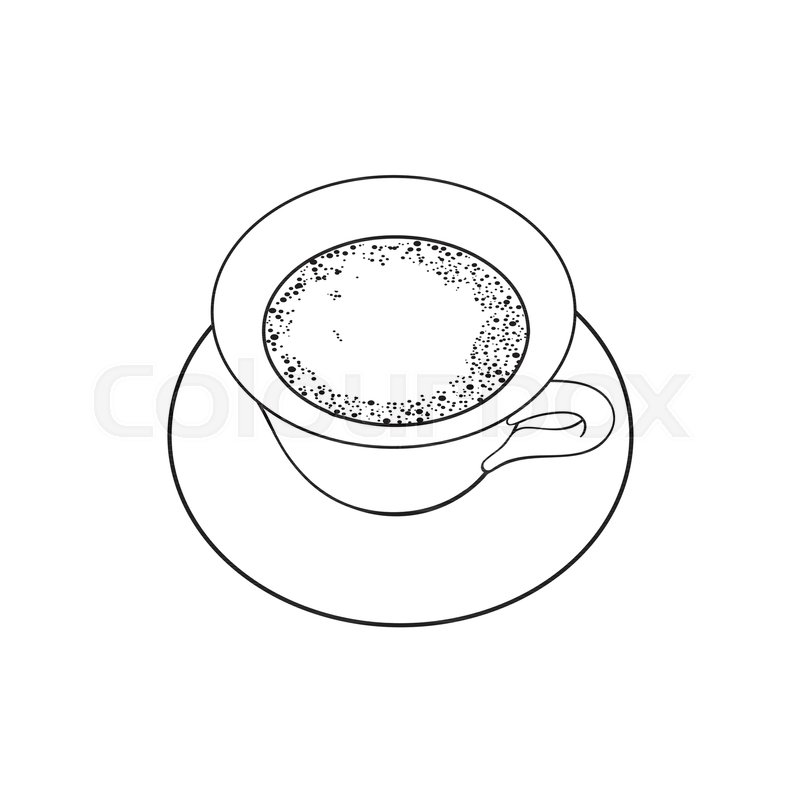 800x800 Black And White Contour Drawing, Vector Sketch Cartoon Hand Drawn