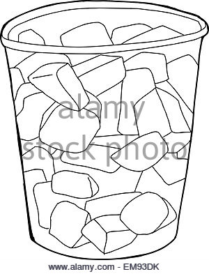 300x393 Cartoon Of Single Plastic Cup Of Cut Pineapple Chunks Stock Photo