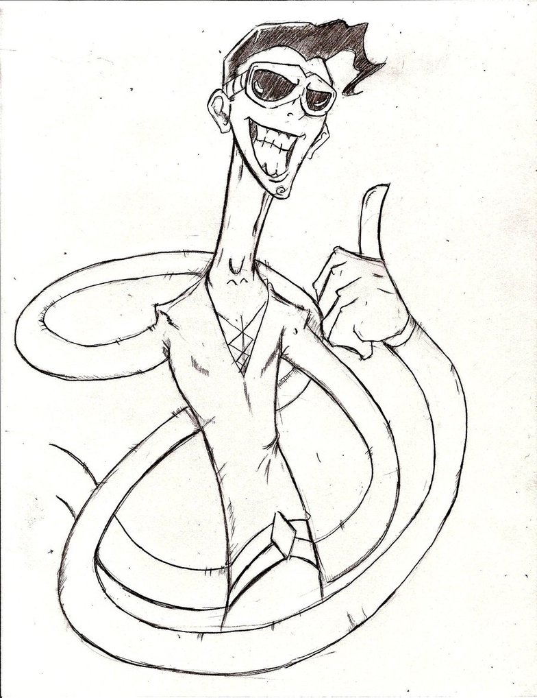 784x1018 Plastic Man Sketch By Diseased Crab