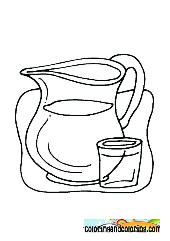 595x842 Water Bottle Coloring Page Surprising Water Bottle Coloring Page