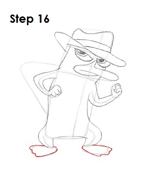 300x388 How To Draw Perry The Platypus (Agent P)