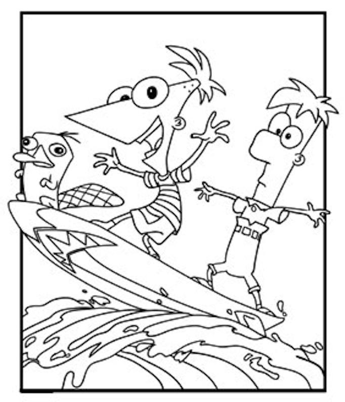 682x793 Coloring Pages Of Perry The Platypus 518968