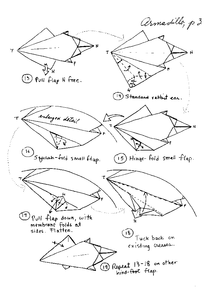 700x945 Origami Animals Instructions