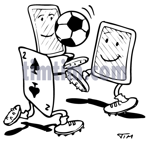 510x488 Free Drawing Of 3 Playing Cards Bw From The Category Cards Amp Games