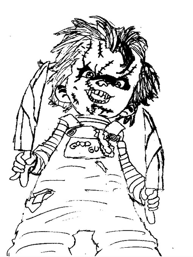The best free Chucky drawing images. Download from 140 free drawings of ...