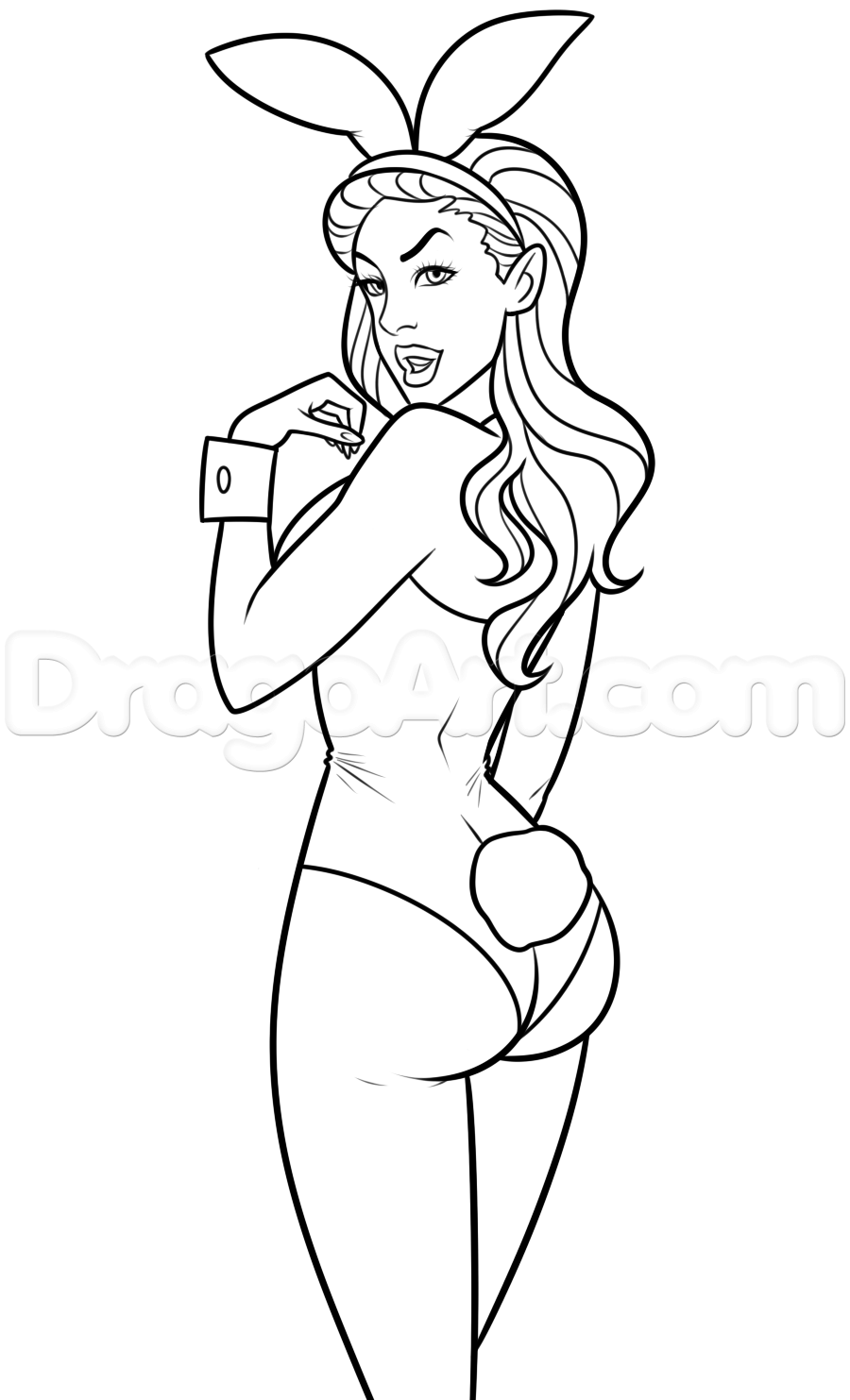900x1483 How To Draw A Playboy Bunny Step 8 Art Playboy