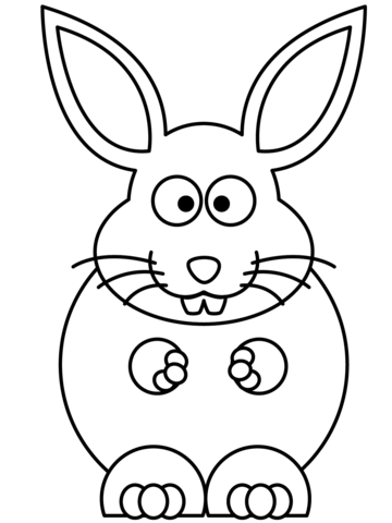360x480 Cartoon Bunny Coloring Page Free Printable Coloring Pages