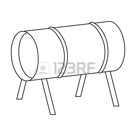 450x450 Playground Slide Icon In Outline Style Isolated On White