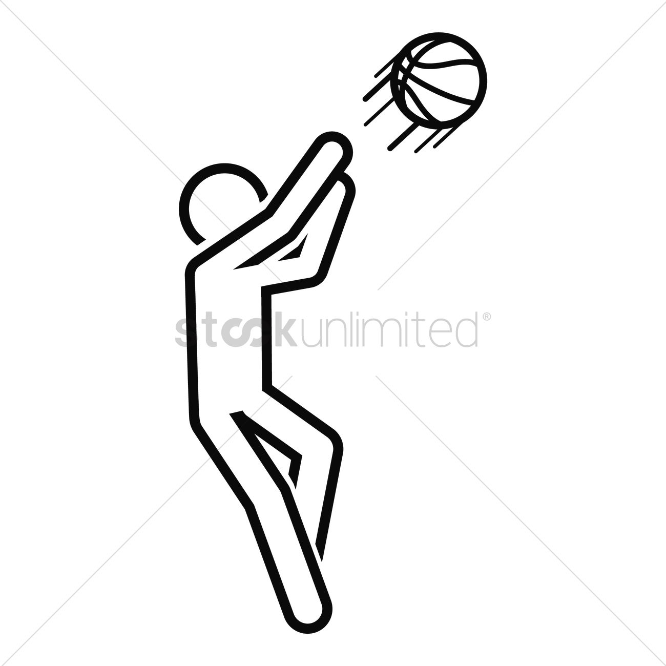 1300x1300 Basketball Player Vector Image