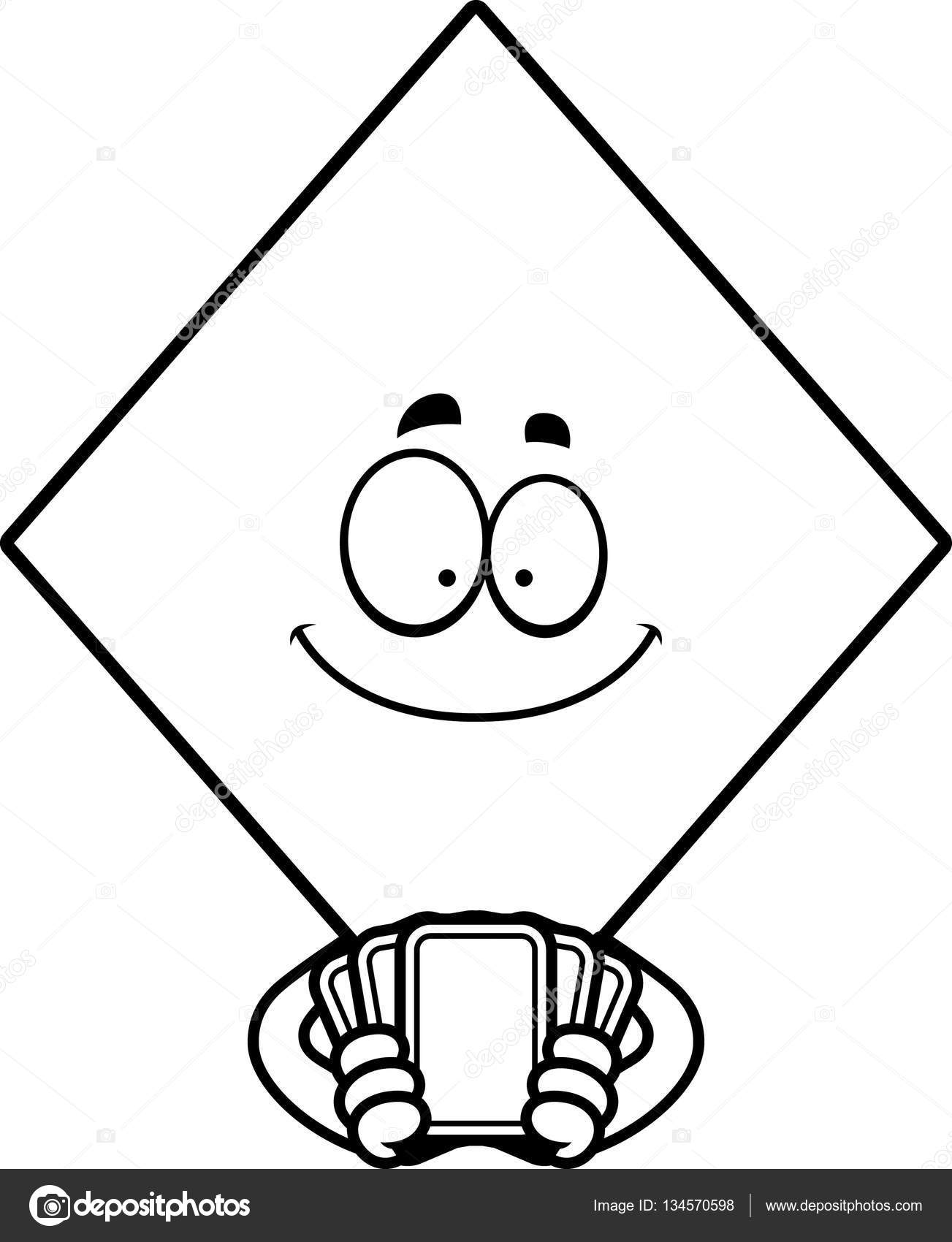 1303x1700 Cartoon Diamond Playing Cards Stock Vector Cthoman