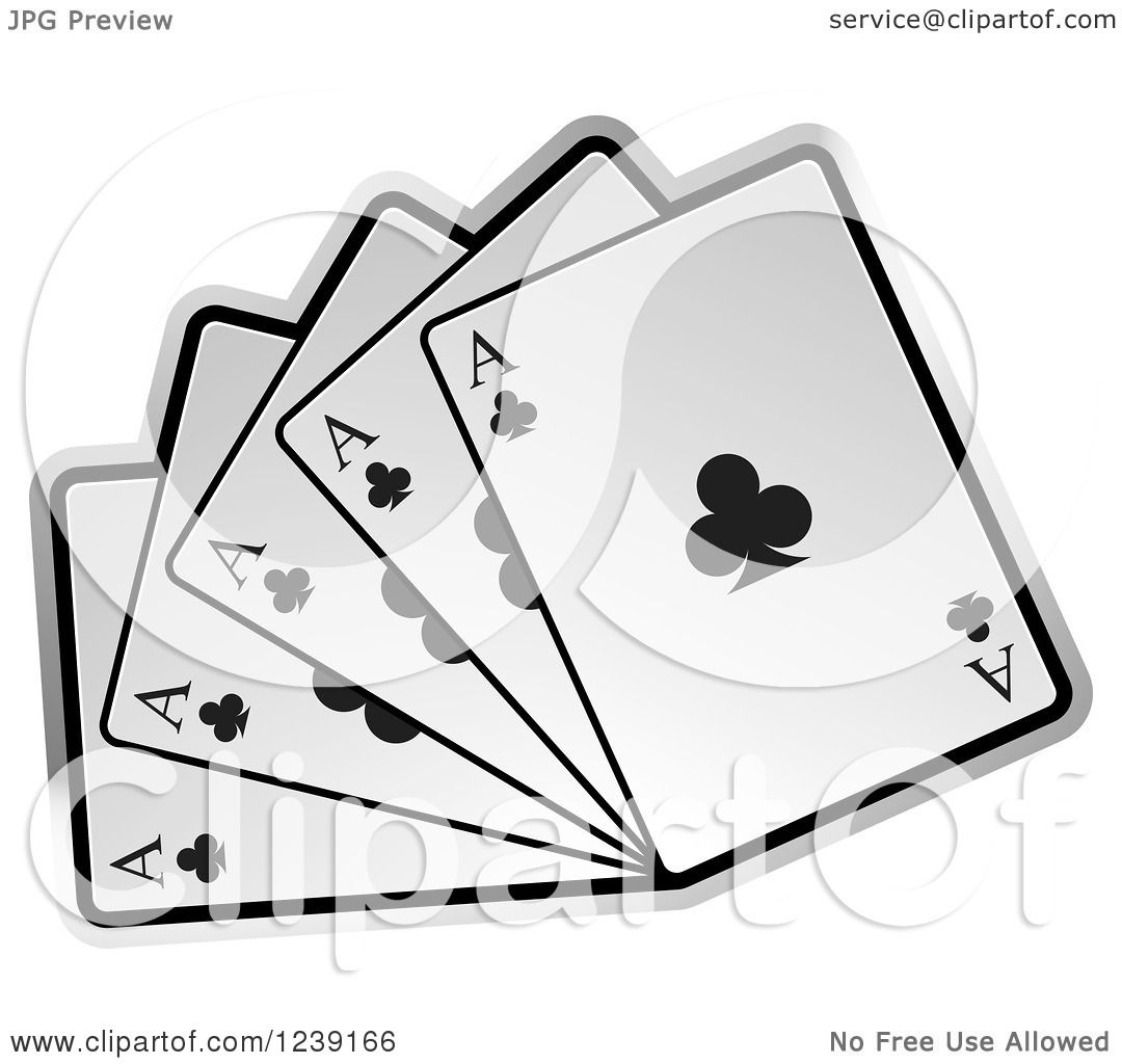 1080x1024 Clipart Of Five Ace Playing Cards