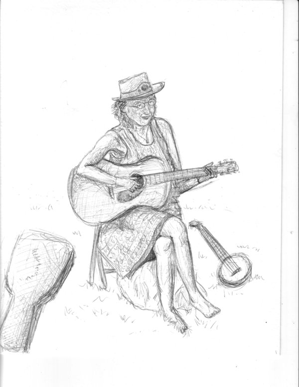 600x776 Woman Playing Guitar By Dancephile