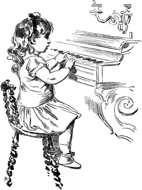 478x640 Girl Playing Piano Clipart Etc