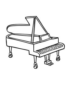 236x283 How To Draw A Grand Piano Step By Step. Drawing Tutorials For Kids