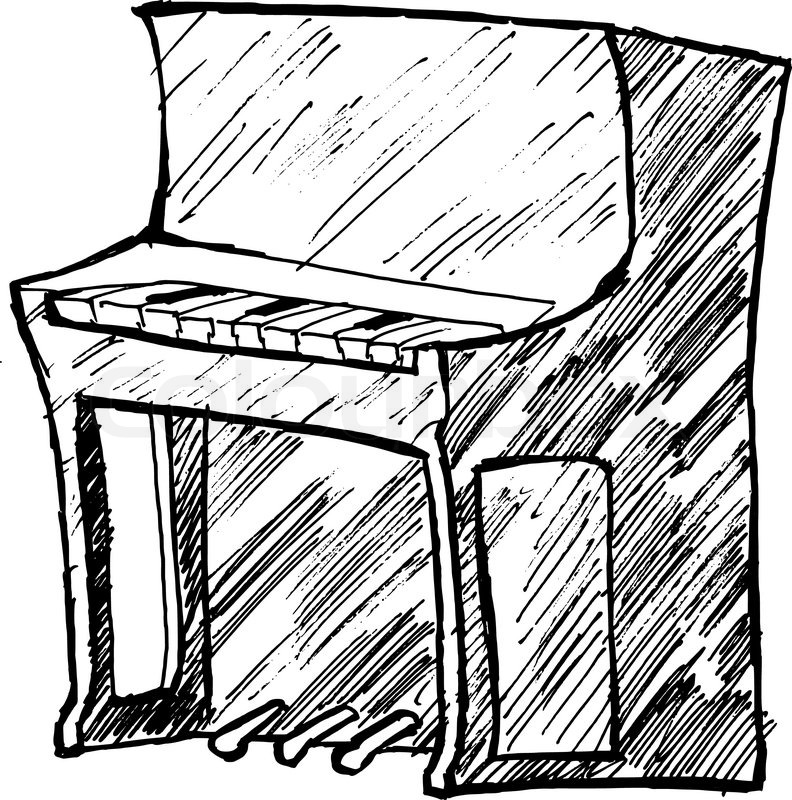 792x800 Piano Stock Vector Colourbox