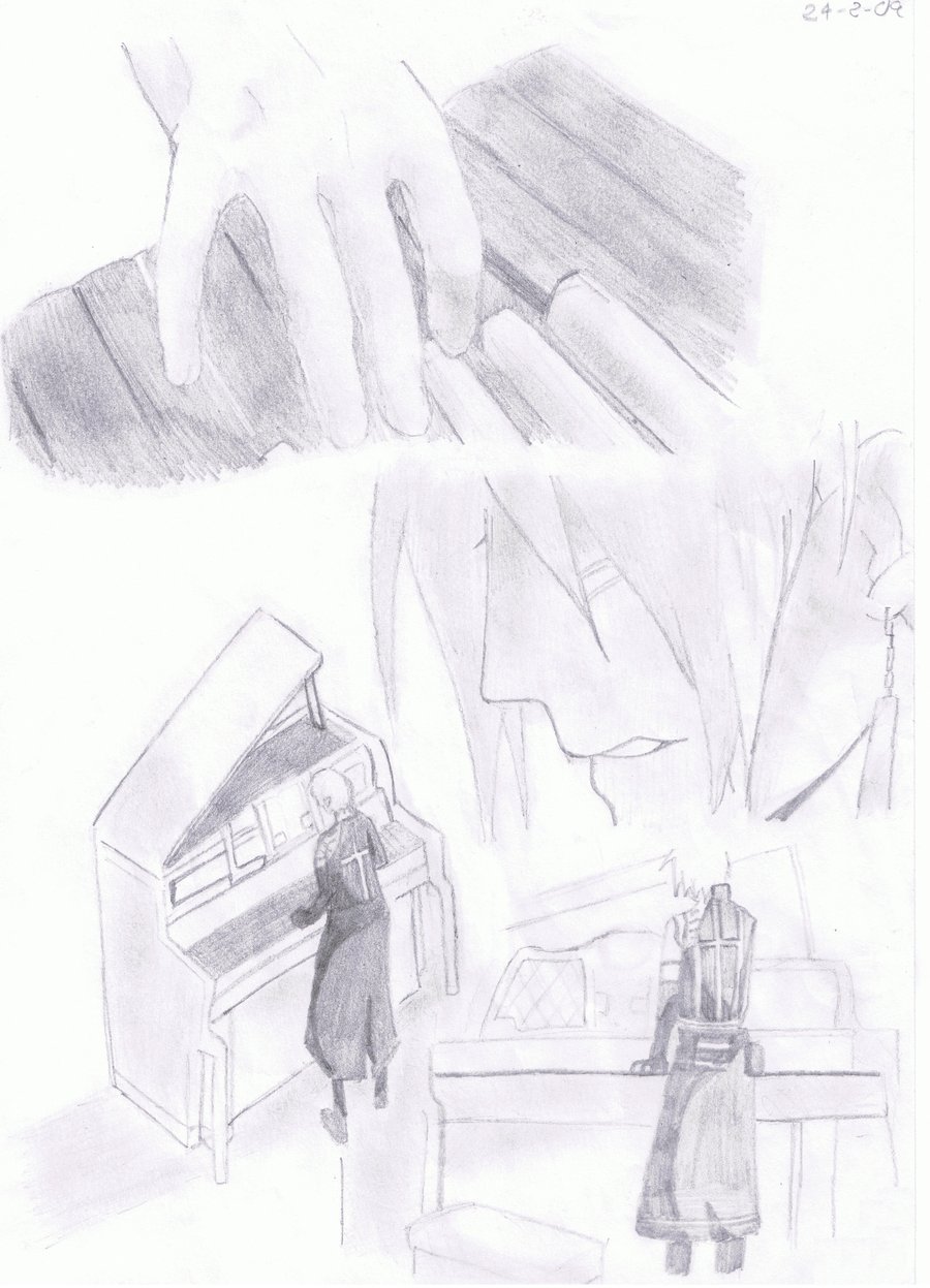 900x1247 Allen Walker Playing Piano By Rafalruiz