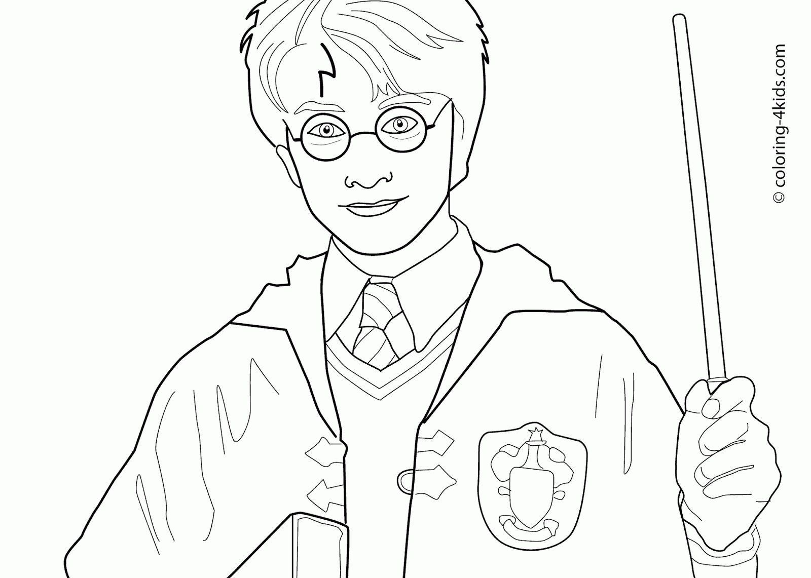 1600x1141 Marvellous Design Harry Potter Outline Coloring Picture Drawing
