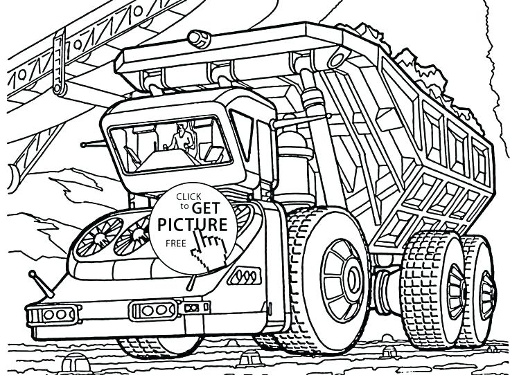 736x542 New Free Coloring Pages For Boys Image Dump Truck Printable Kids