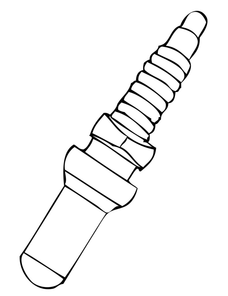 791x1024 Spark Plug Coloring Page Handipoints Coloring Pages Of Car Parts