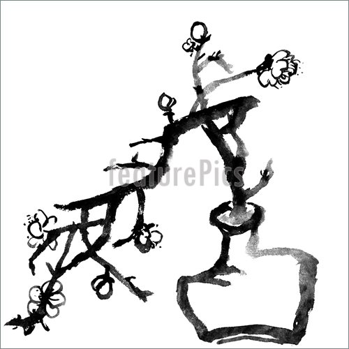 500x500 Picture Of Chinese Painting Of Plum Blossom