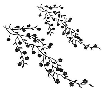 355x320 Honbay 2pcs Big And Small Plum Blossom Flower Leaf